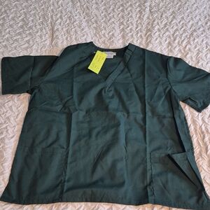 Women's Classic Green Scrub Top